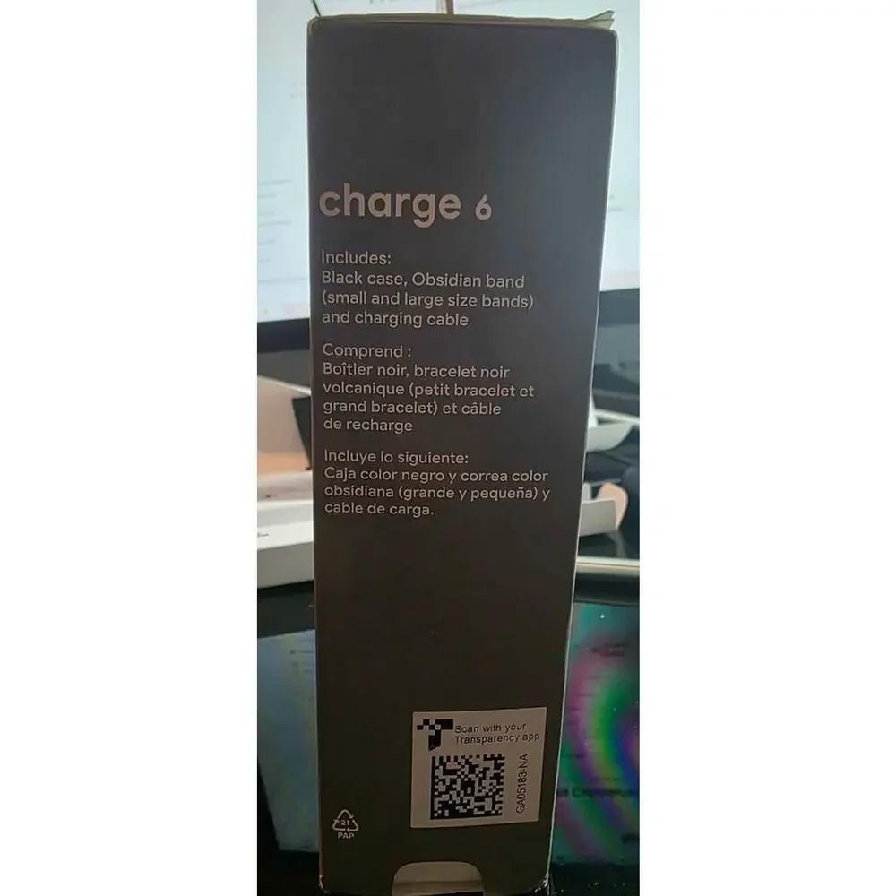 Fitbit Charge 6 Fitness Tracker with Google apps.